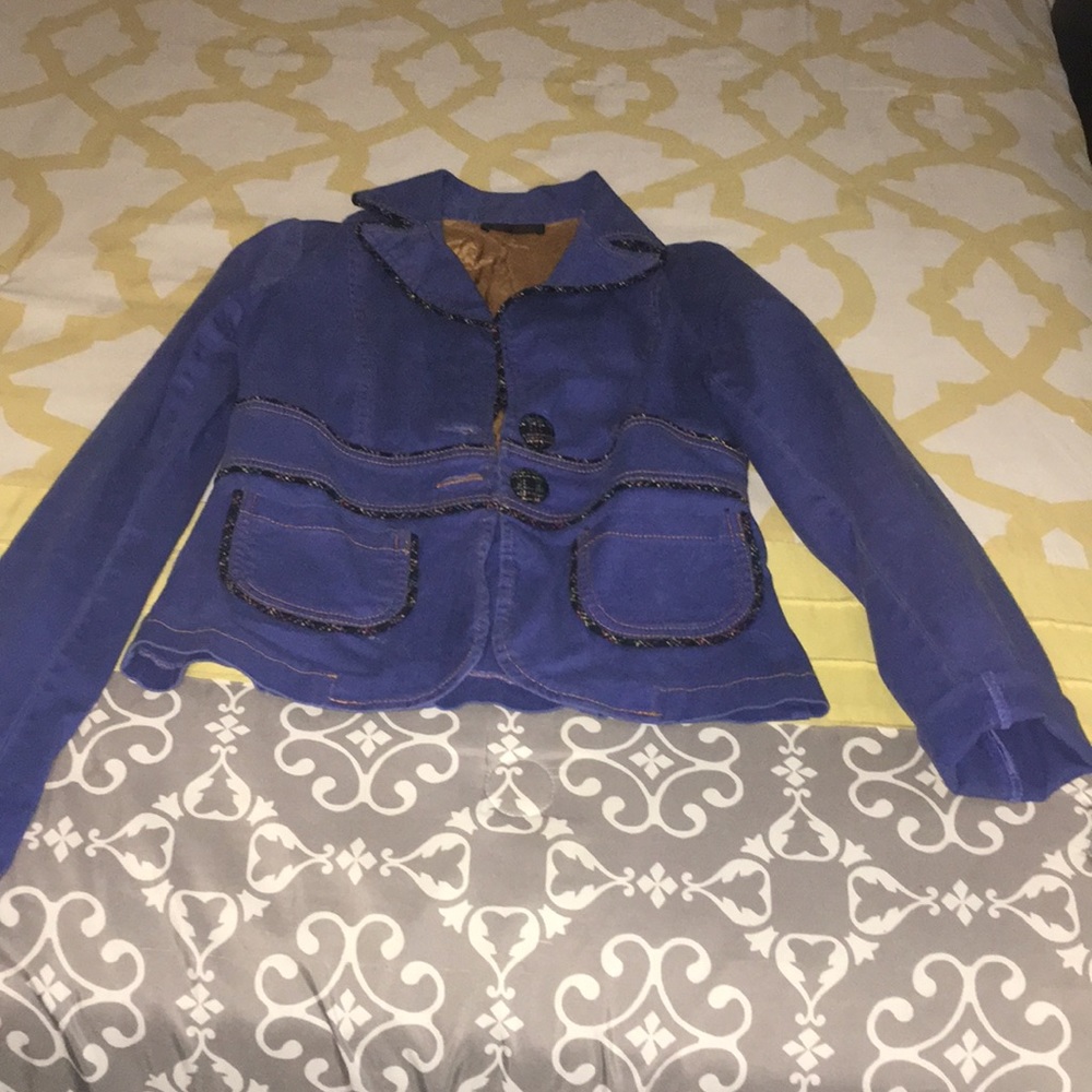 Blue purple blazer